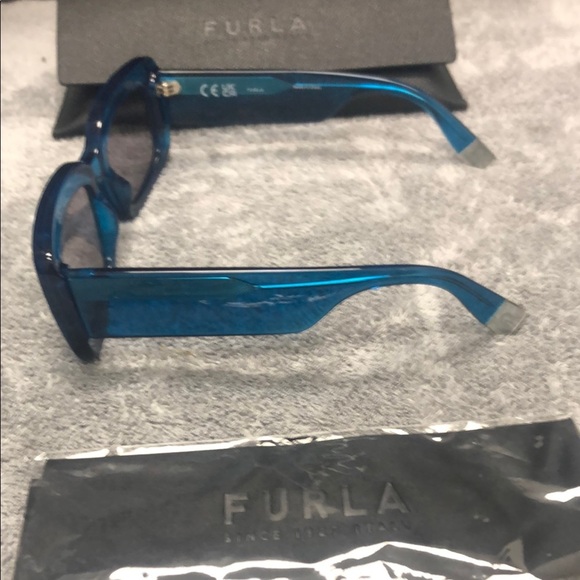 Furla Blue Rectangular Sunglasses - Picture 5 of 7